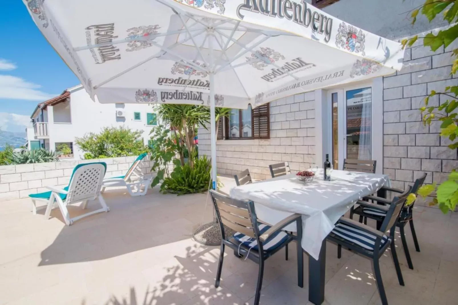 Apartments Veve - One Bedroom Apartment with Terrace Sea View(Nensi) (ST)-Balcon-terrasse
