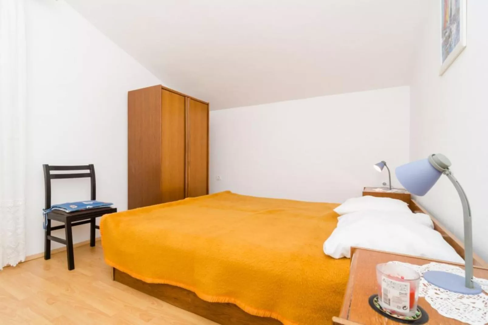 Apartments Sutvid- Two Bedroom Apartment with Balcony and Sea View-Bedroom