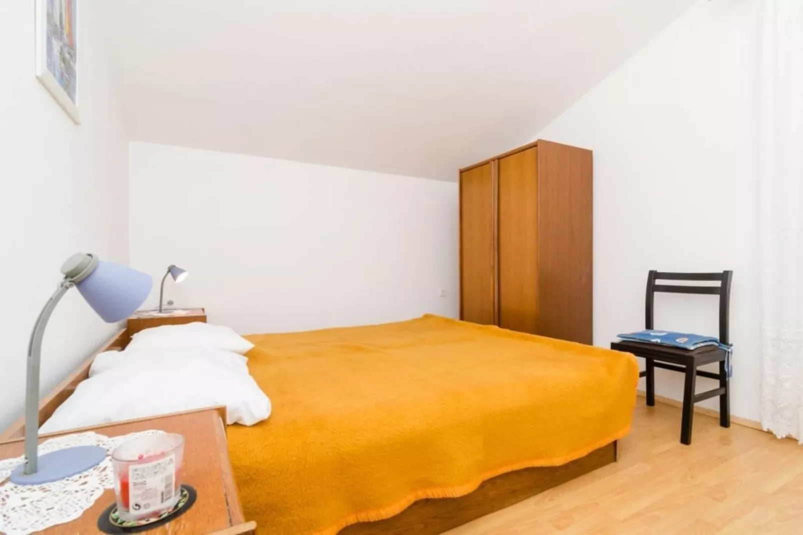Apartments Sutvid- Two Bedroom Apartment with Balcony and Sea View-Bedroom