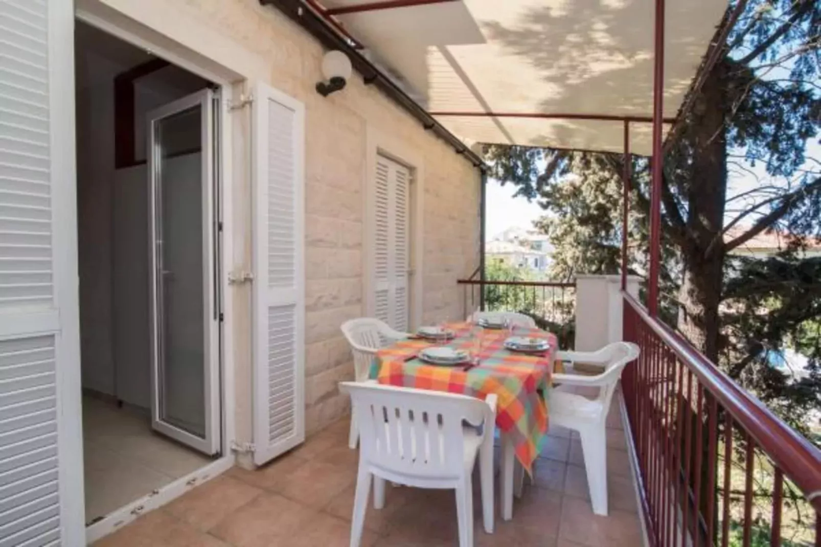 Apartments Boguvila - Two-Bedroom Economy Apartment with Terrace (A5) - (ST)-Balcon-terrasse