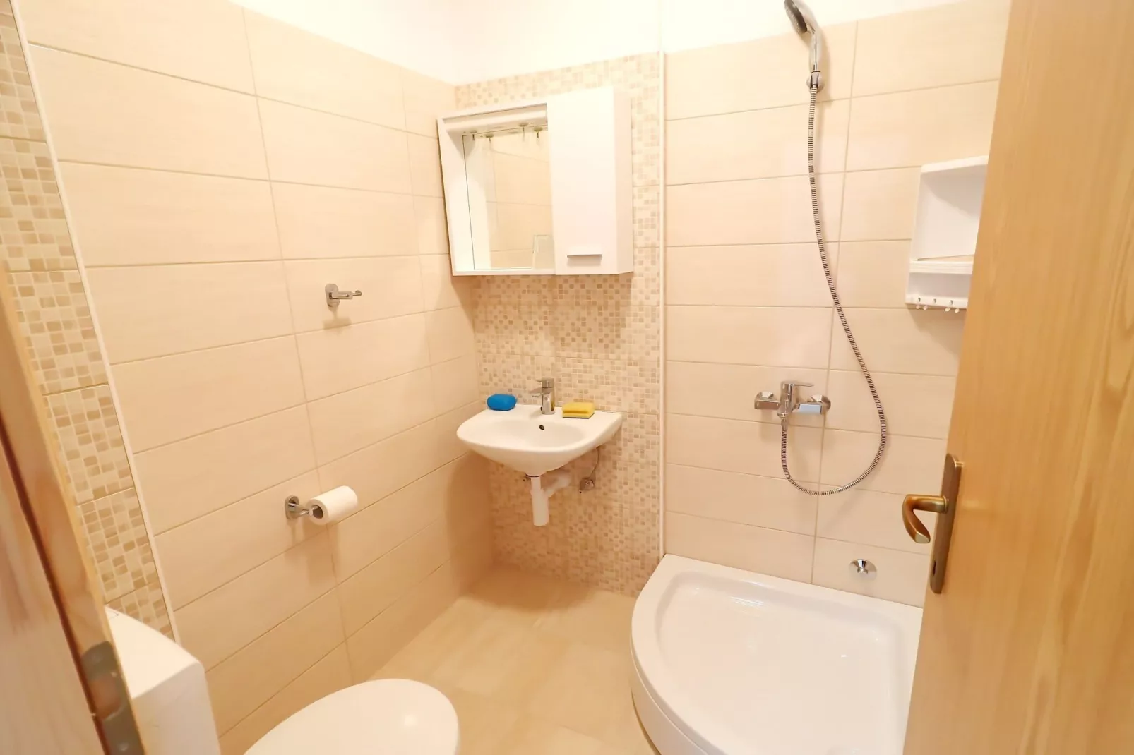 Apartments Nodilo - Standard One Bedroom Apartment with Balcony and Sea View (Apt 2)-Bathroom