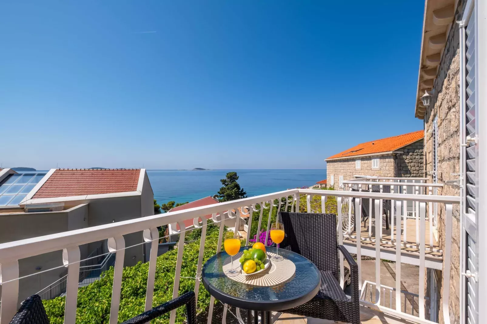 Rooms Tupina by Paulina - Comfort Double Room with Balcony and Sea View (Room 1)-Atmosphere