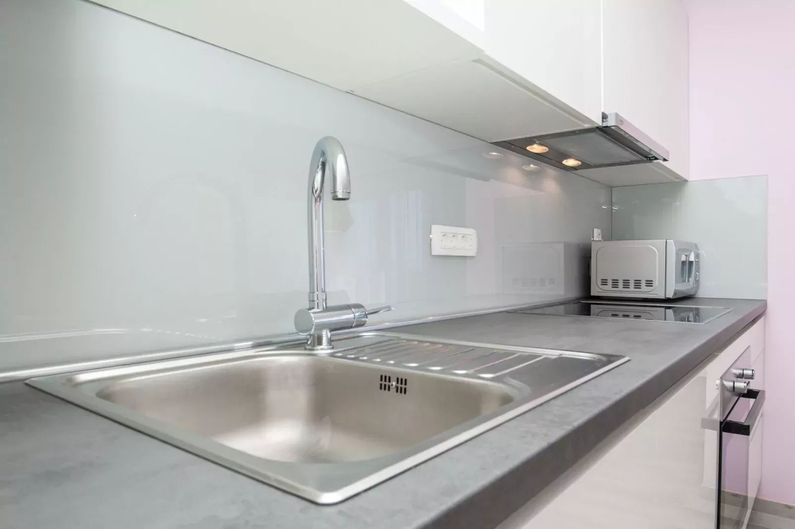 Apartments Dva Galeba - Standard One Bedroom Apartment with Partial Sea View (106)-Kitchen