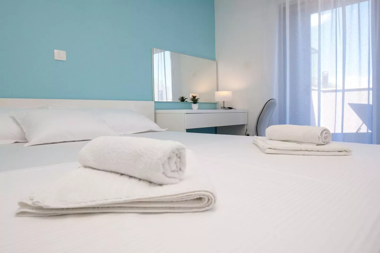 Apartments Dva Galeba - One Bedroom Apartment with Garden Terrace (202)-Chambre
