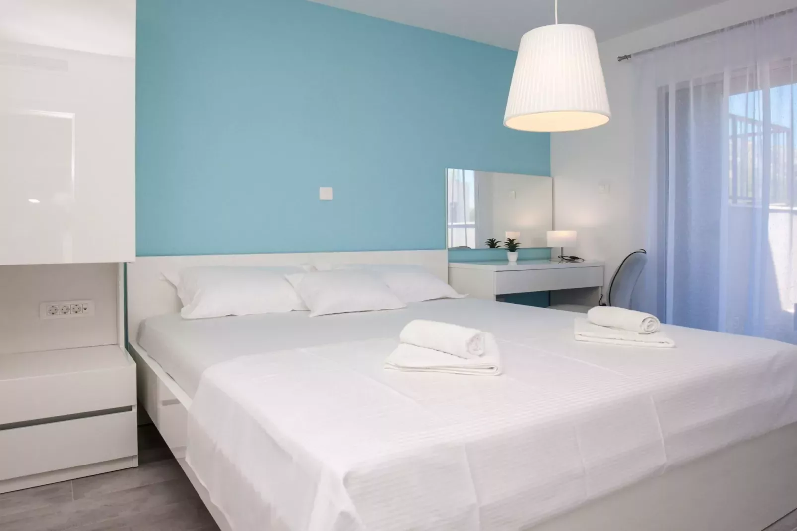 Apartments Dva Galeba - One Bedroom Apartment with Garden Terrace (202)-Chambre
