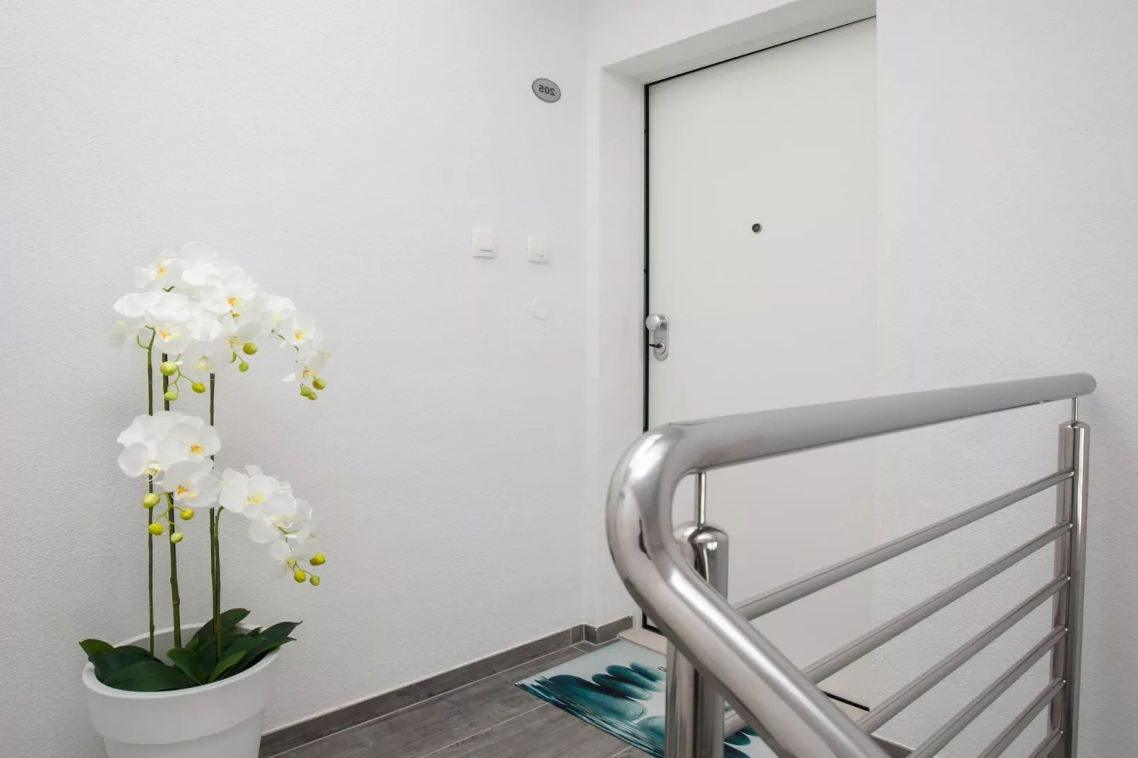 Apartments Dva Galeba - Standard One Bedroom Apartment with Sea View (203)-Landing