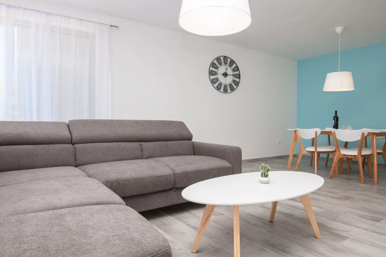 Apartments Dva Galeba - One Bedroom Apartment with Sea View (204)-Living room