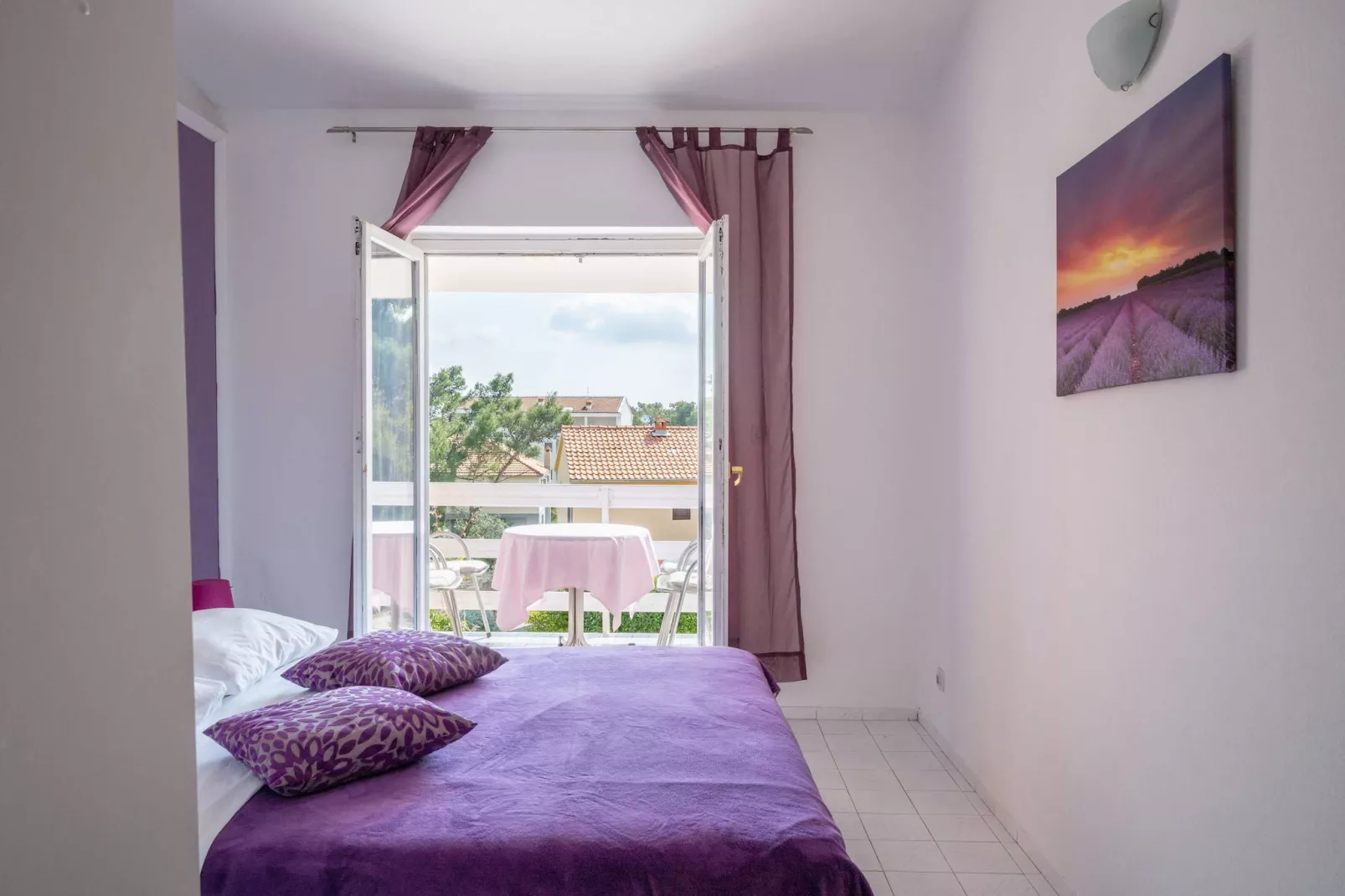 LaidBack Apartments - One Bedroom Apartment with Balcony and Sea View (Lavander)-Bedroom