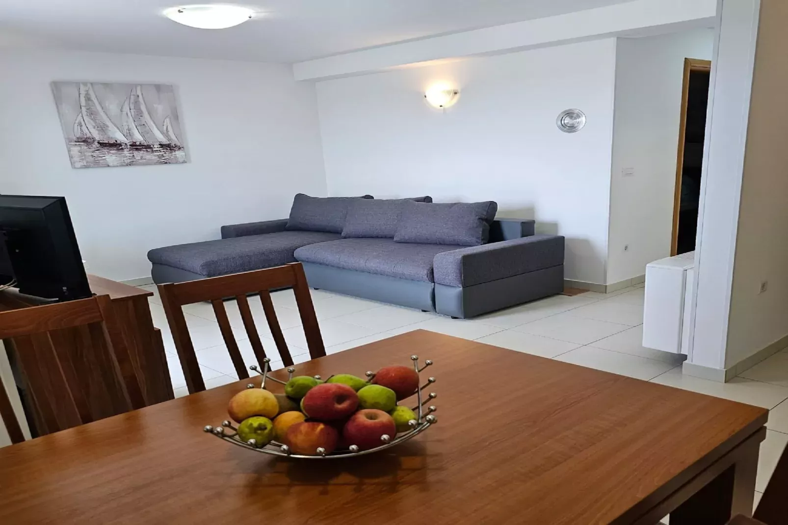 Apartments Mlikota - One Bedroom Apartment with Terrace - A4 59674-Salon