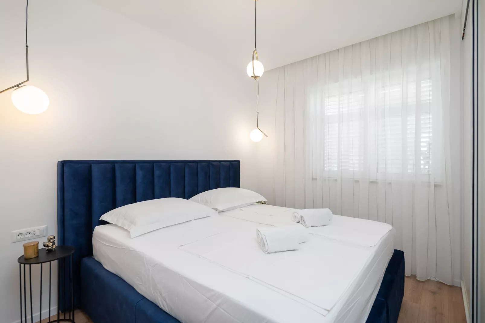 Apartments Tomas - One bedroom Apartment with Balcony and Sea View (A1)-Bedroom
