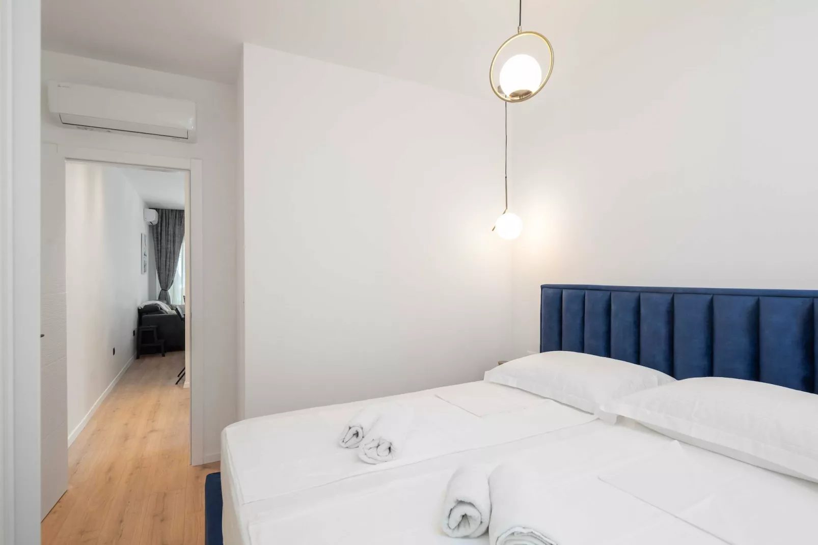Apartments Tomas - One bedroom Apartment with Balcony and Sea View (A1)-Bedroom