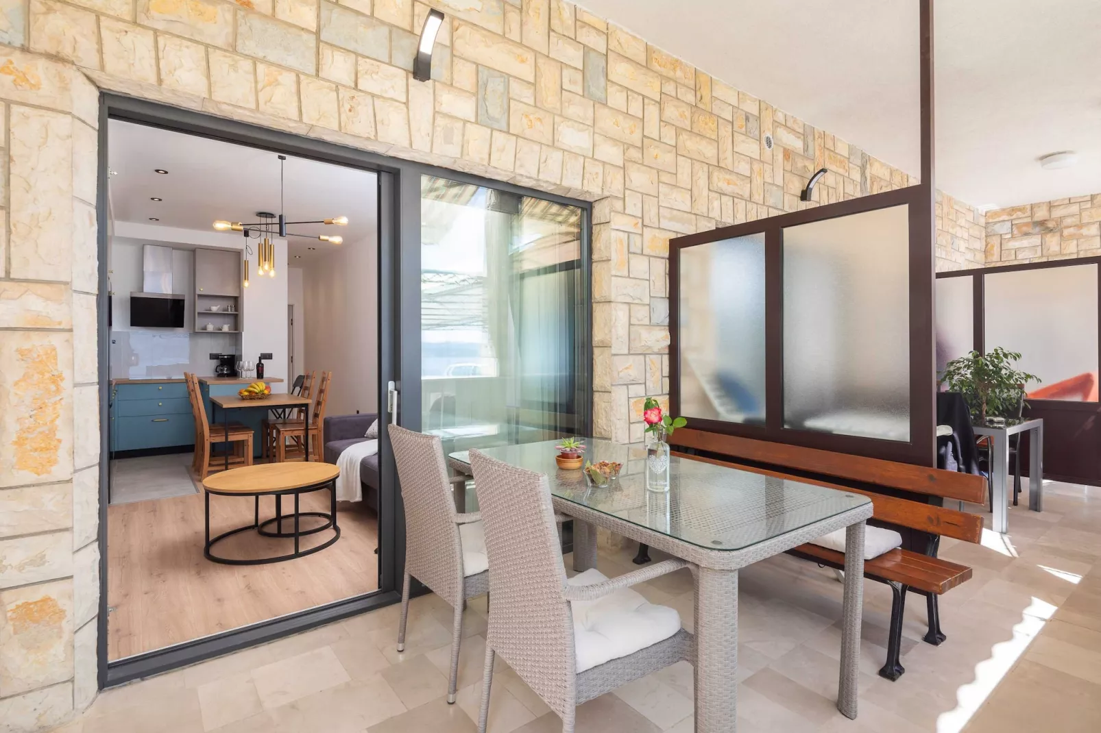 Apartments Tomas - One bedroom Apartment with Balcony and Sea View (A1)-Terrace