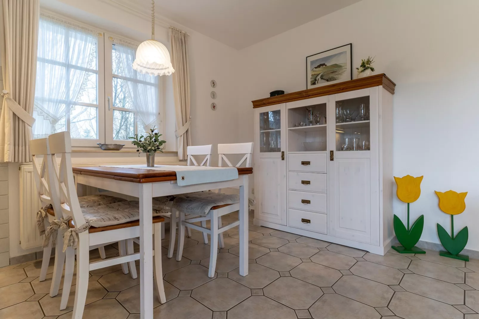 Haus Deichsfenne - Wohnung 1 / 2 Personen-Wohnzimmer