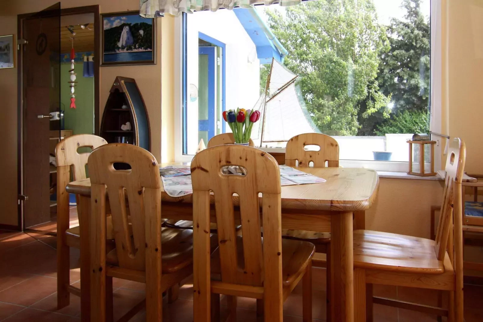 Ferienhaus Am Schilfufer-Dining room
