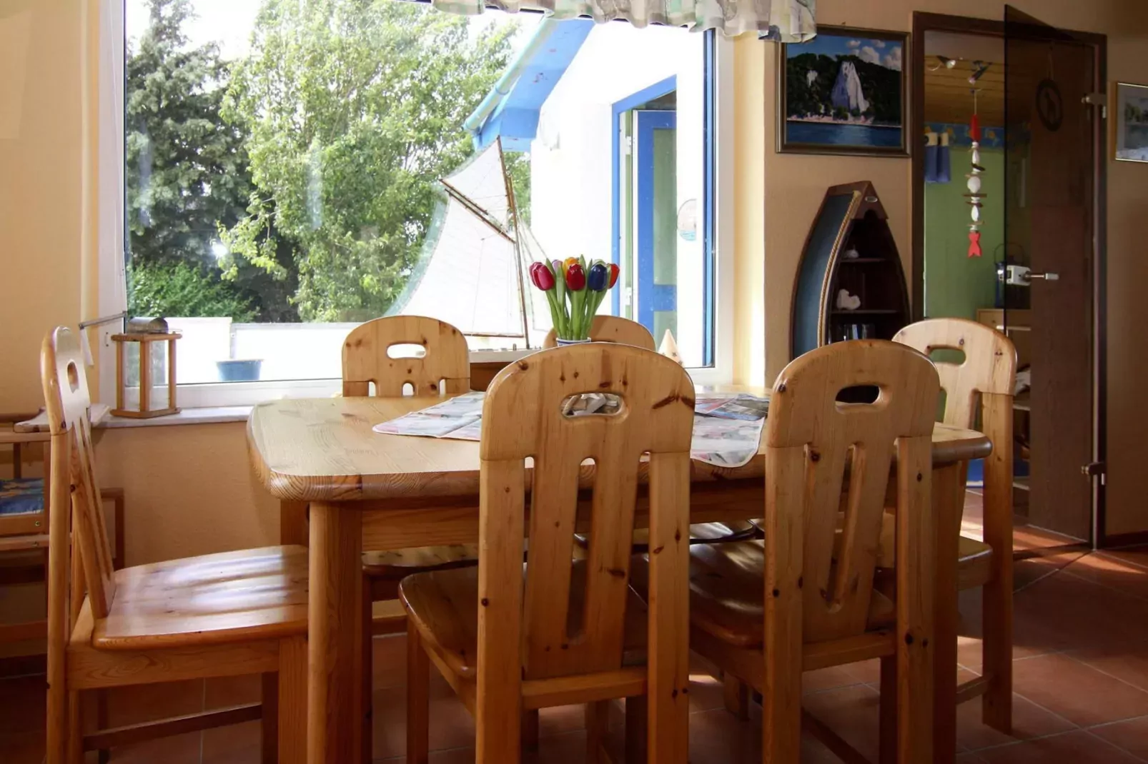 Ferienhaus Am Schilfufer-Dining room