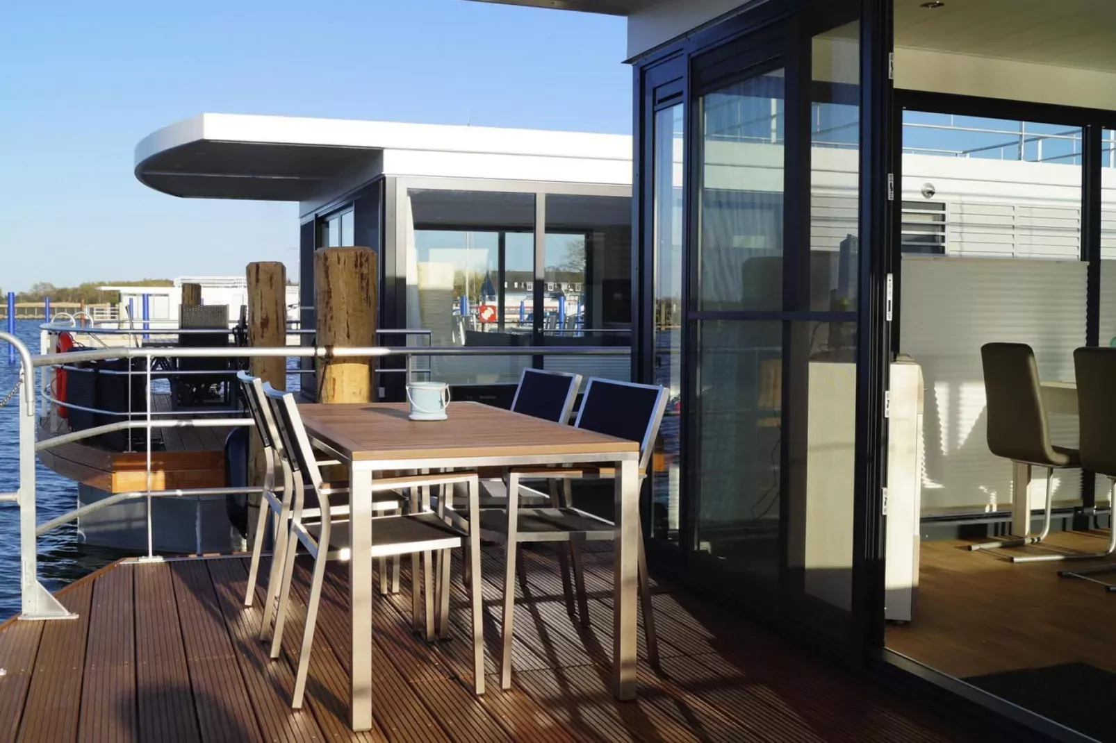 Houseboat Floating House "Luisa", Ribnitz-Damgarten-Luisa, 44 qm-Terrace balcony