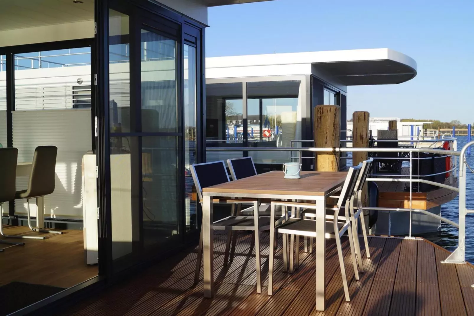 Houseboat Floating House "Luisa", Ribnitz-Damgarten-Luisa, 44 qm-Terrace balcony