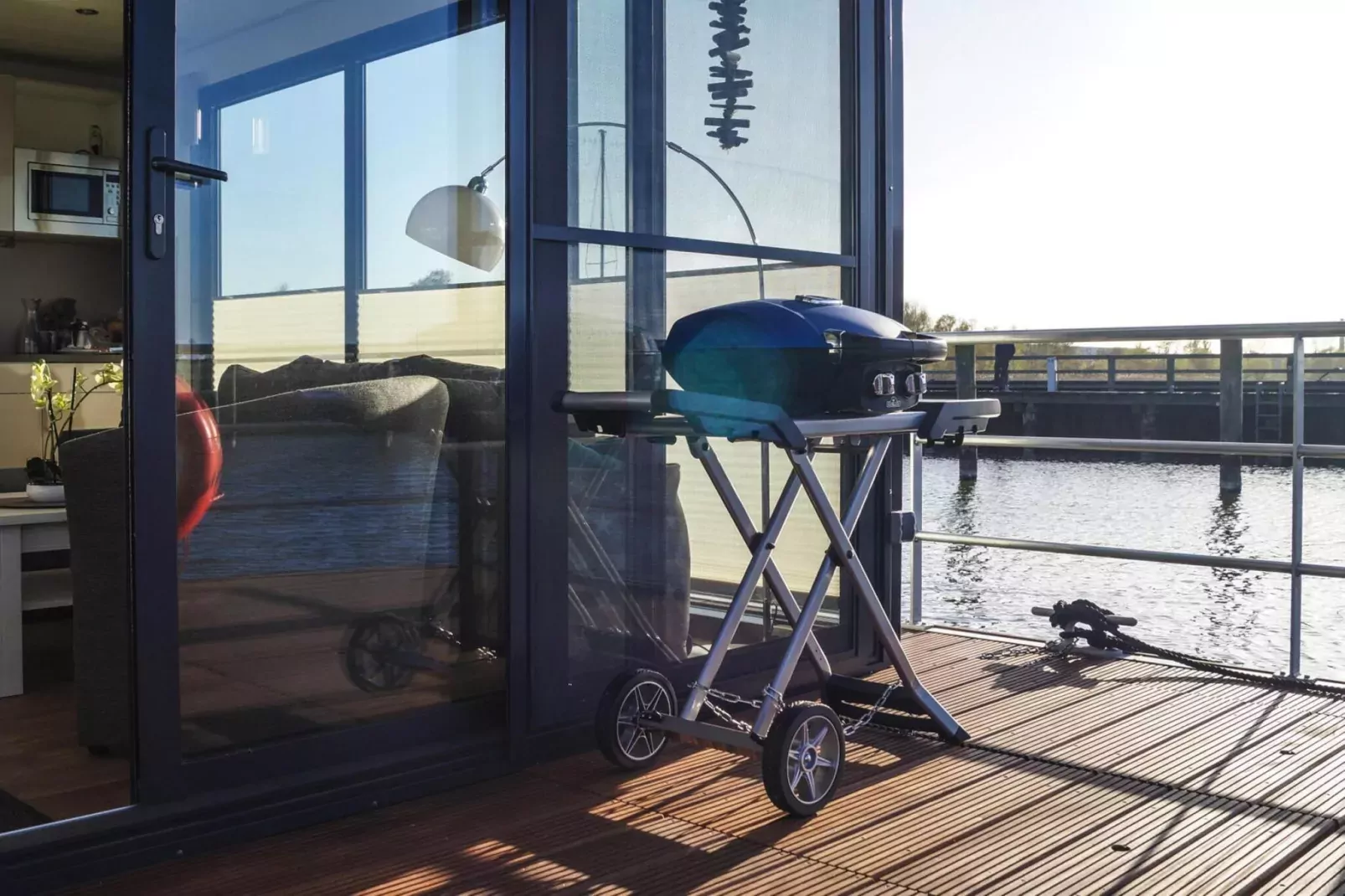 Houseboat Floating House "Luisa", Ribnitz-Damgarten-Luisa, 44 qm-Terrace balcony