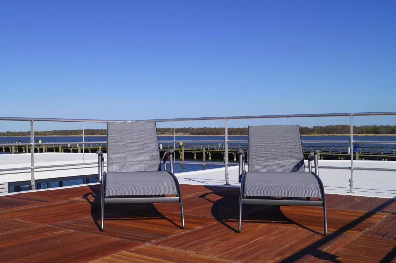 Houseboat Floating House "Luisa", Ribnitz-Damgarten-Luisa, 44 qm-Terrace balcony