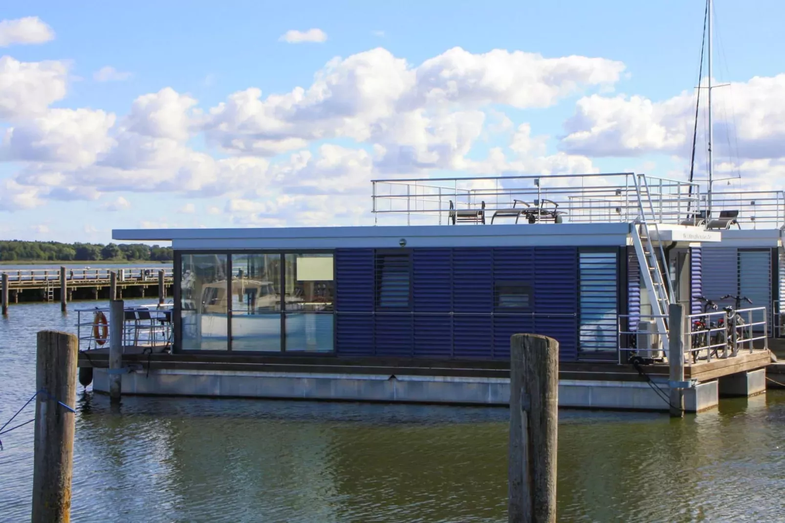 Houseboat Floating House "Luisa", Ribnitz-Damgarten-Luisa, 44 qm-Exterior summer
