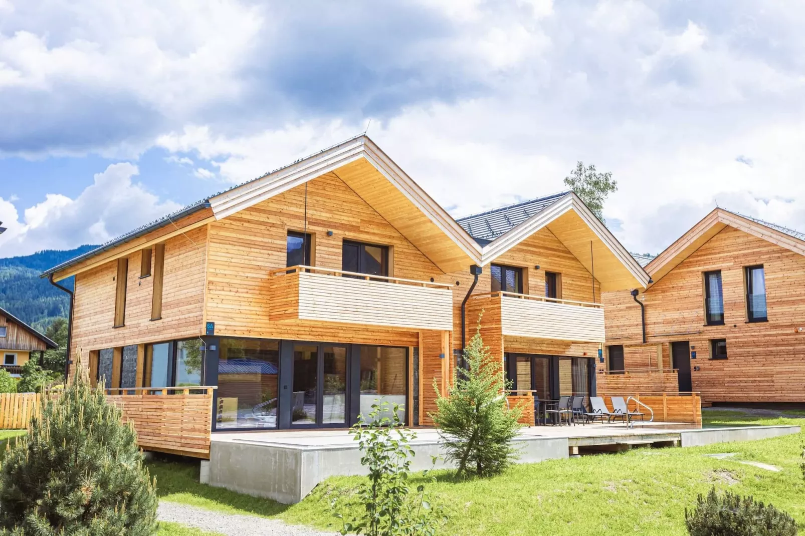 Kreischberg Pool Villen 4a-Außenbereich Sommer