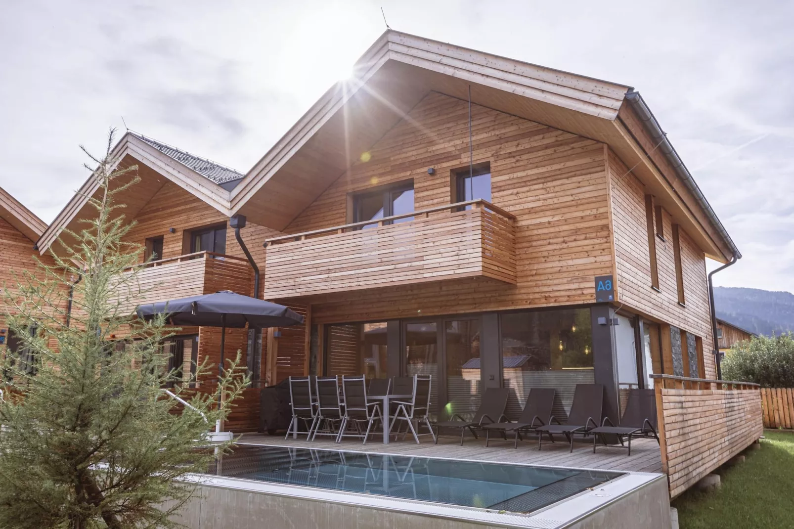 Kreischberg Pool Villen 6a-Außenbereich Sommer