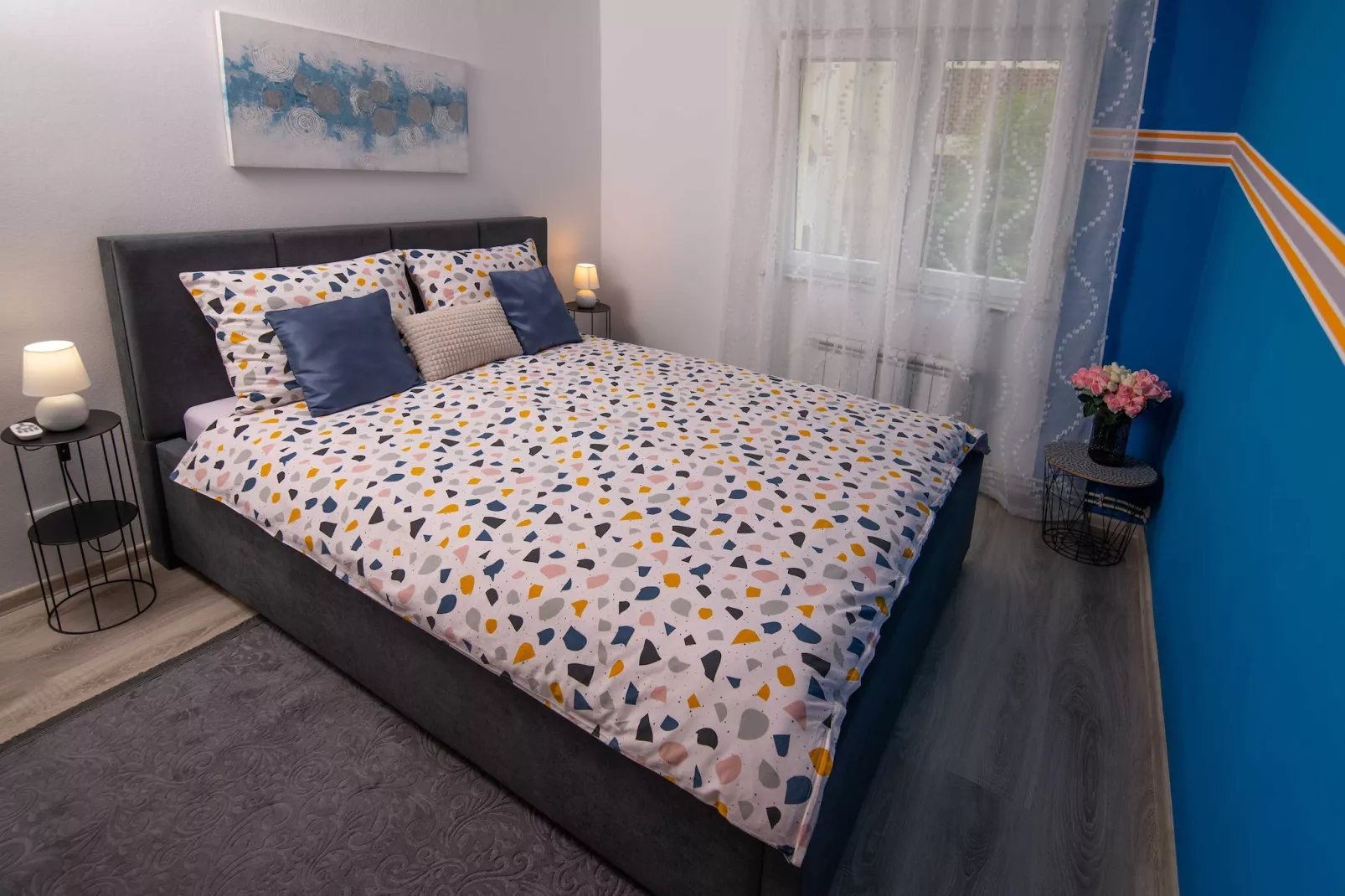 Apartment Point - Two Bedroom Apartment with Balcony-Bedroom