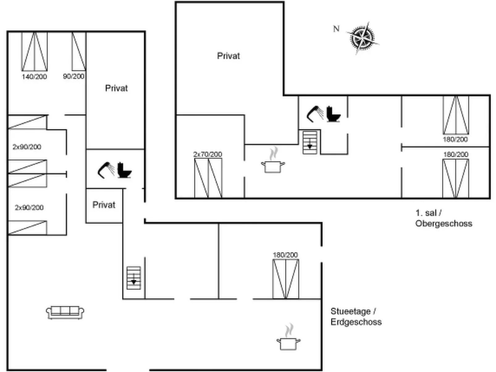 "Fridgerd" - 4.8km from the sea-Inside
