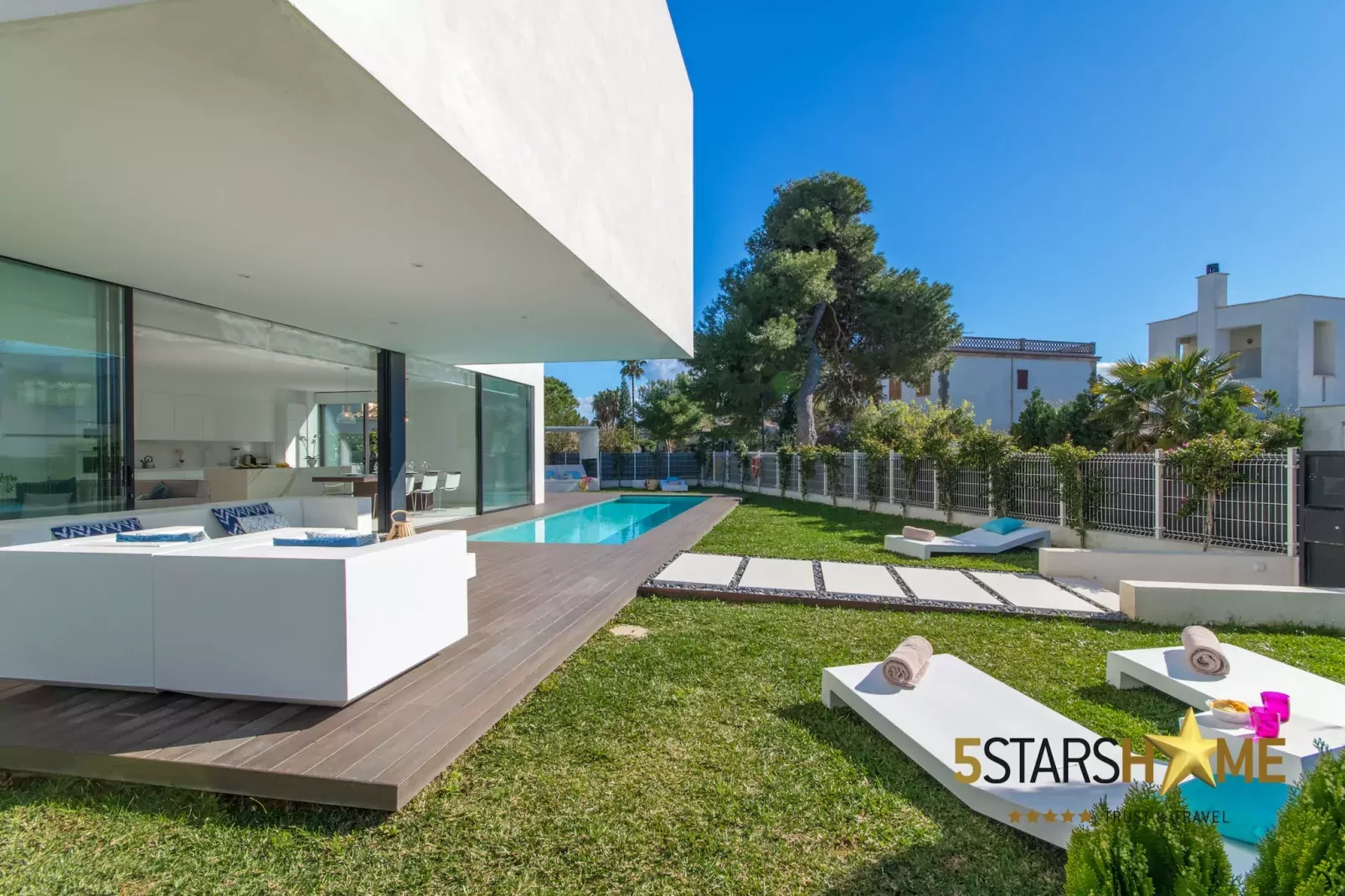 La Pau de Mar, Villa 5StarsHome Mallorca-Jardin d'été