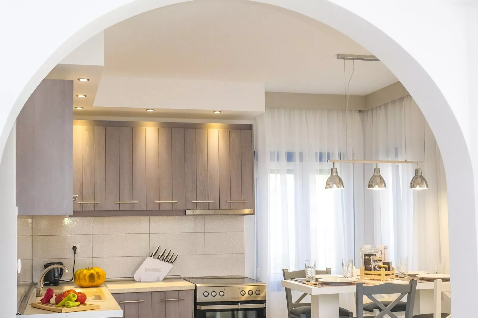 Holiday residence Acrotel Athena Villas, Elia Beach-Maisonette-Küche