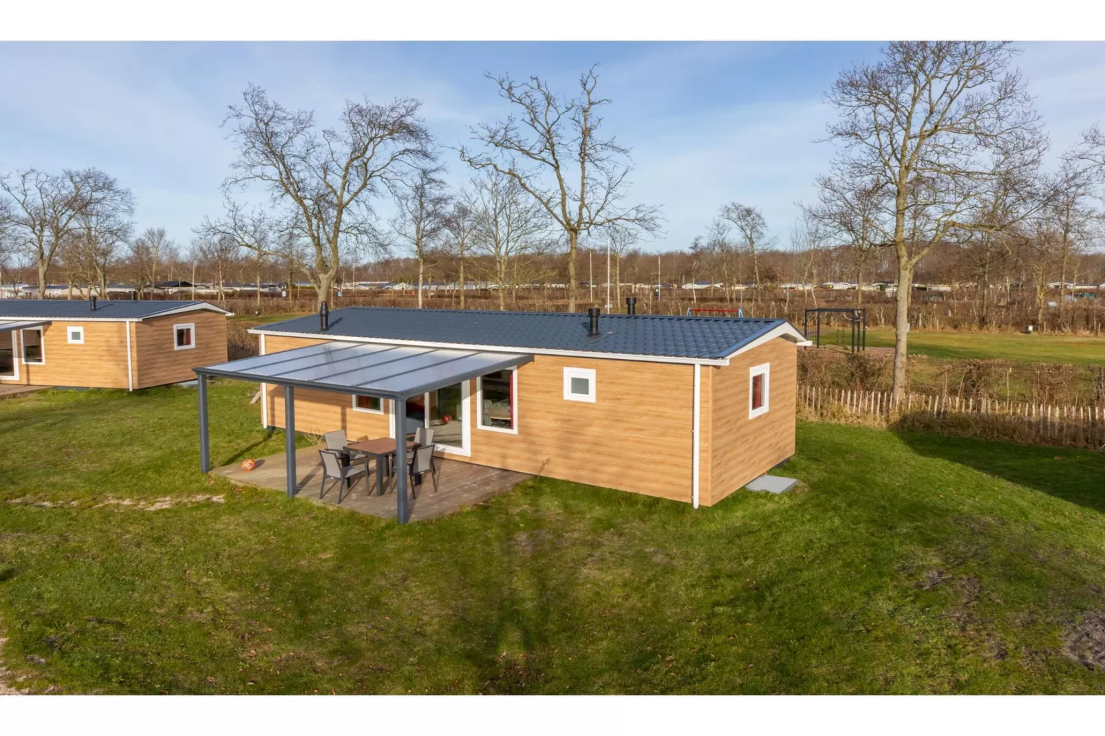 Chalet - Camping de Duinhoeve 'Bosdier'-Exterior summer