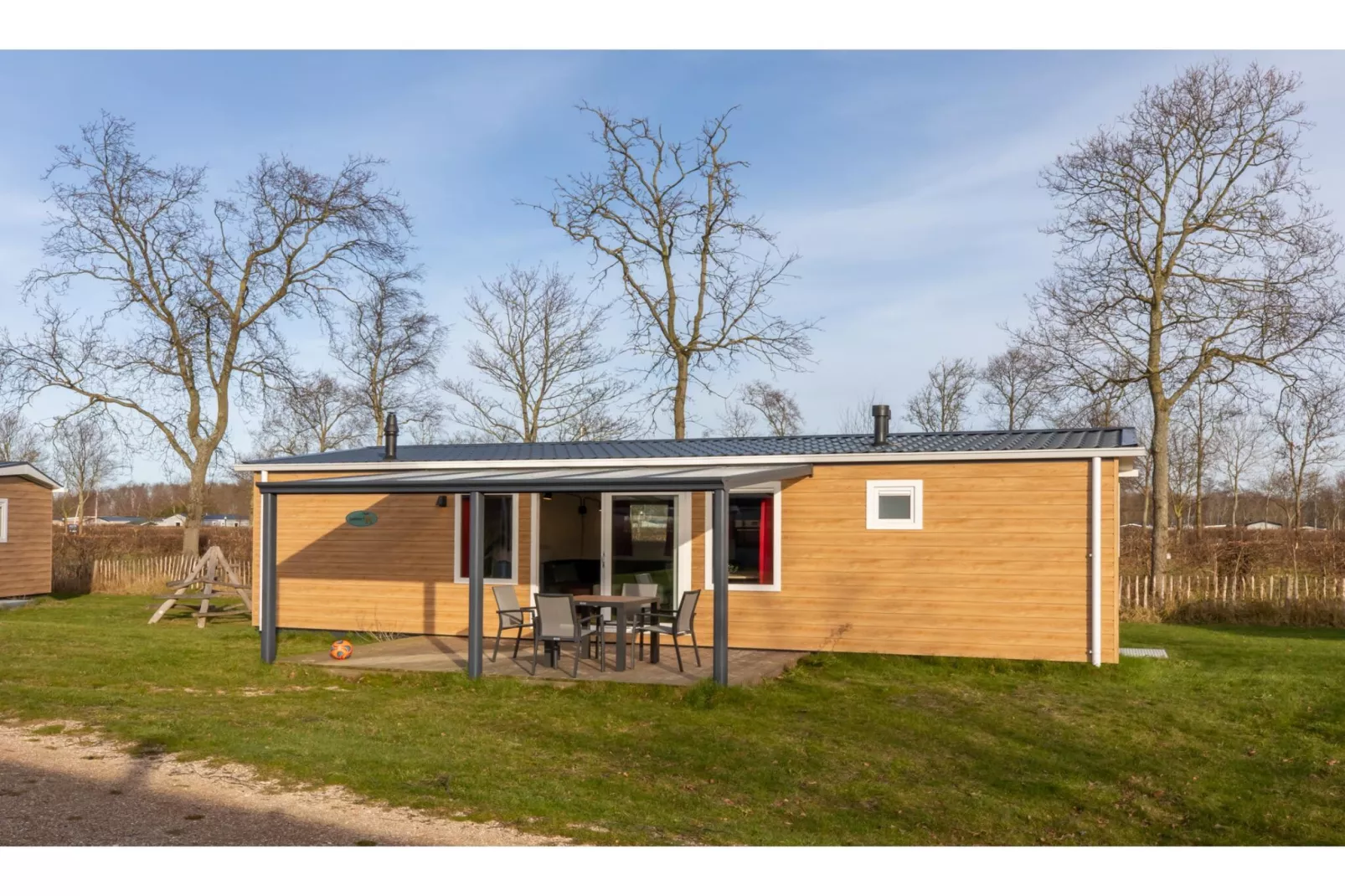 Chalet - Camping de Duinhoeve 'Bosdier'-Exterior summer