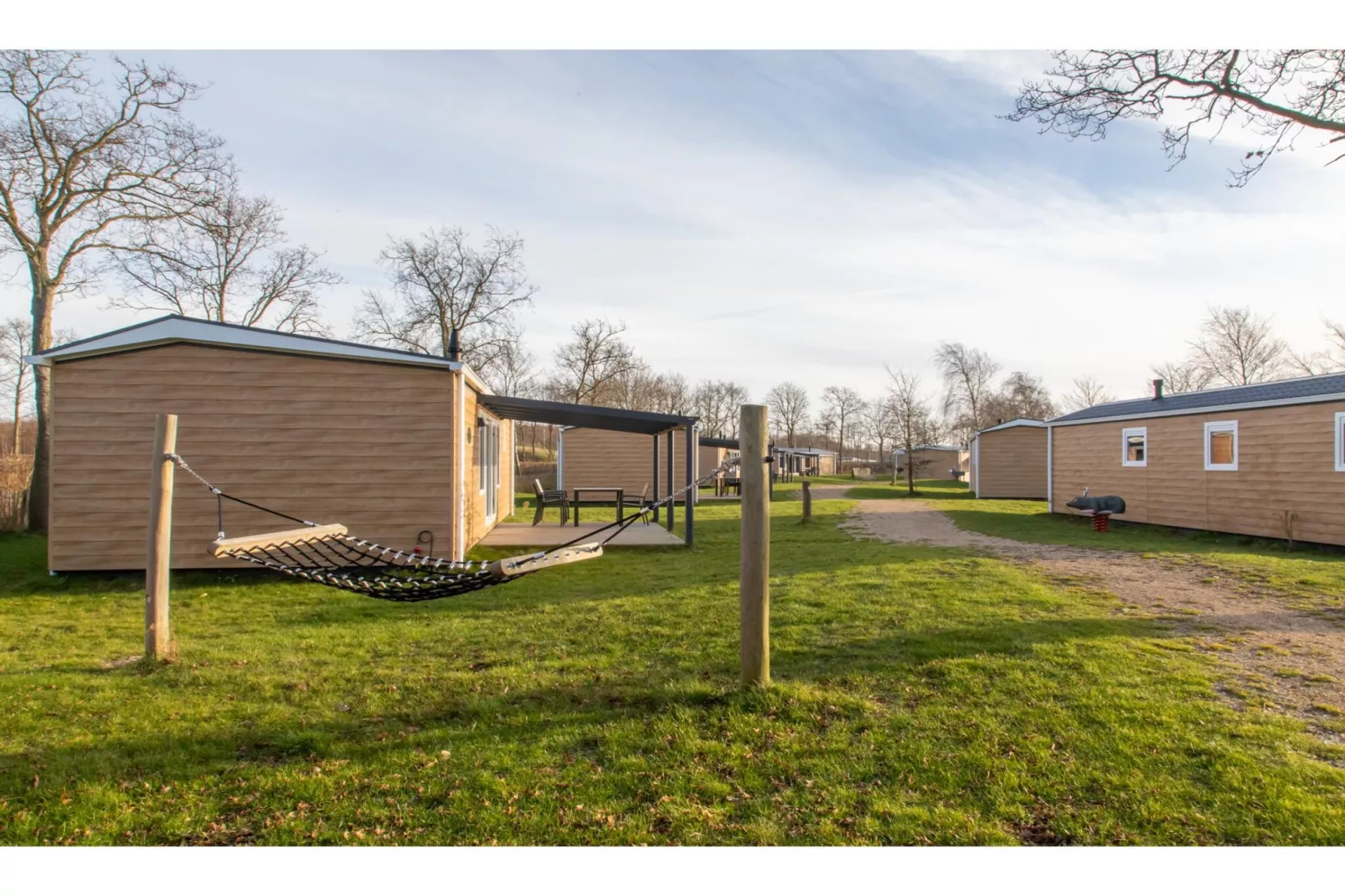 Chalet - Camping de Duinhoeve 'Bosdier'-Exterior summer