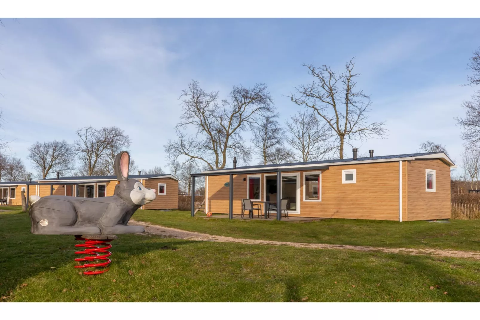 Chalet - Camping de Duinhoeve 'Bosdier'-Exterior summer