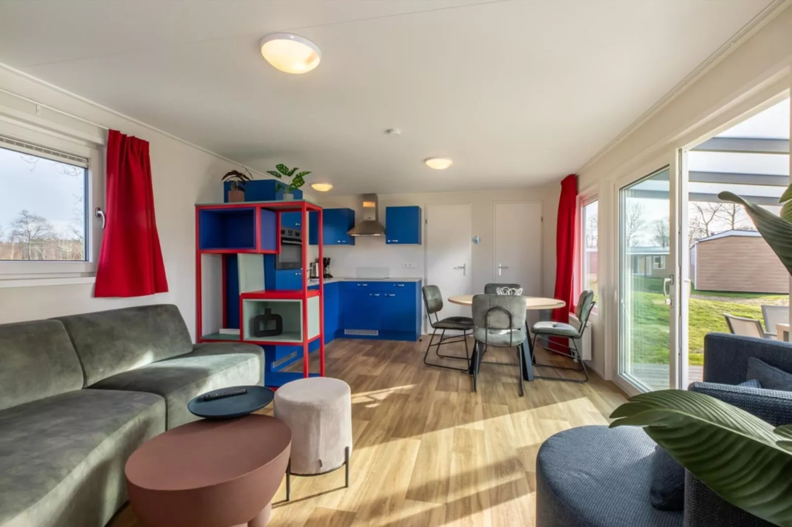 Chalet - Camping de Duinhoeve 'Bosdier'-Living room