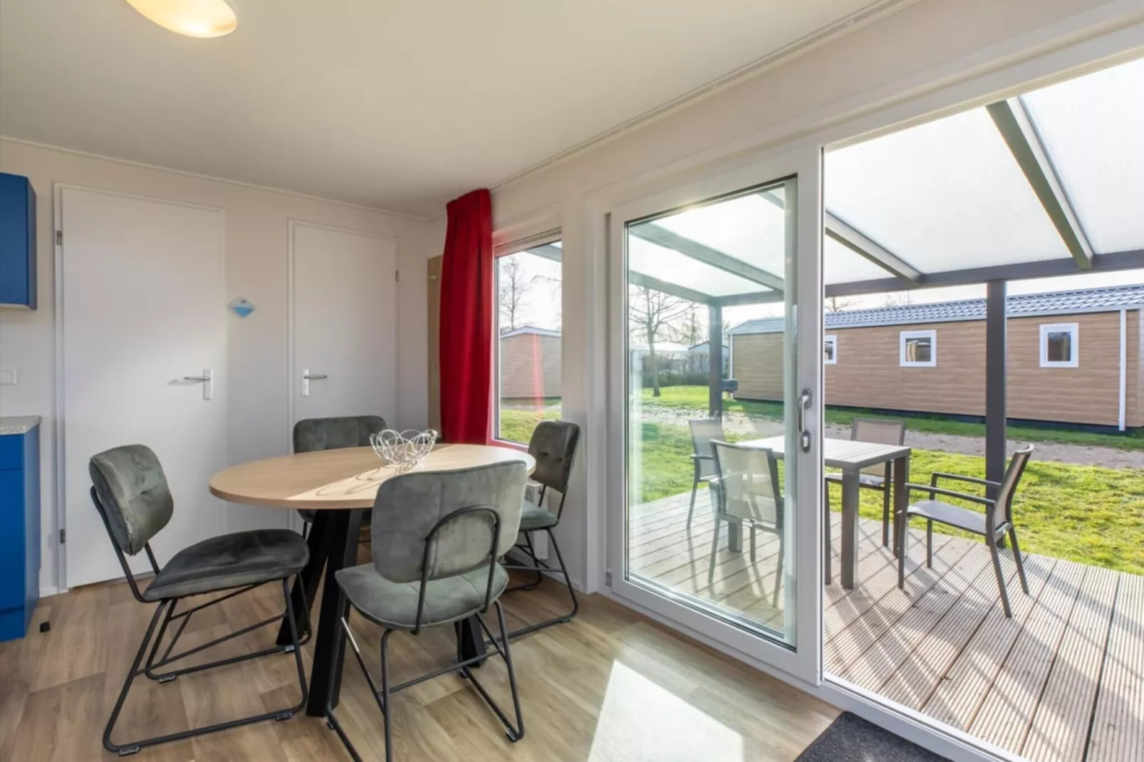 Chalet - Camping de Duinhoeve 'Bosdier'-Dining room