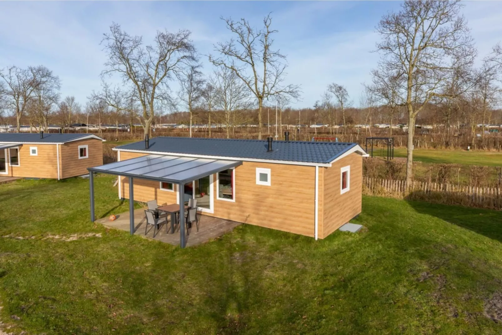 Chalet - Camping de Duinhoeve 'Bosdier'-Exterior summer