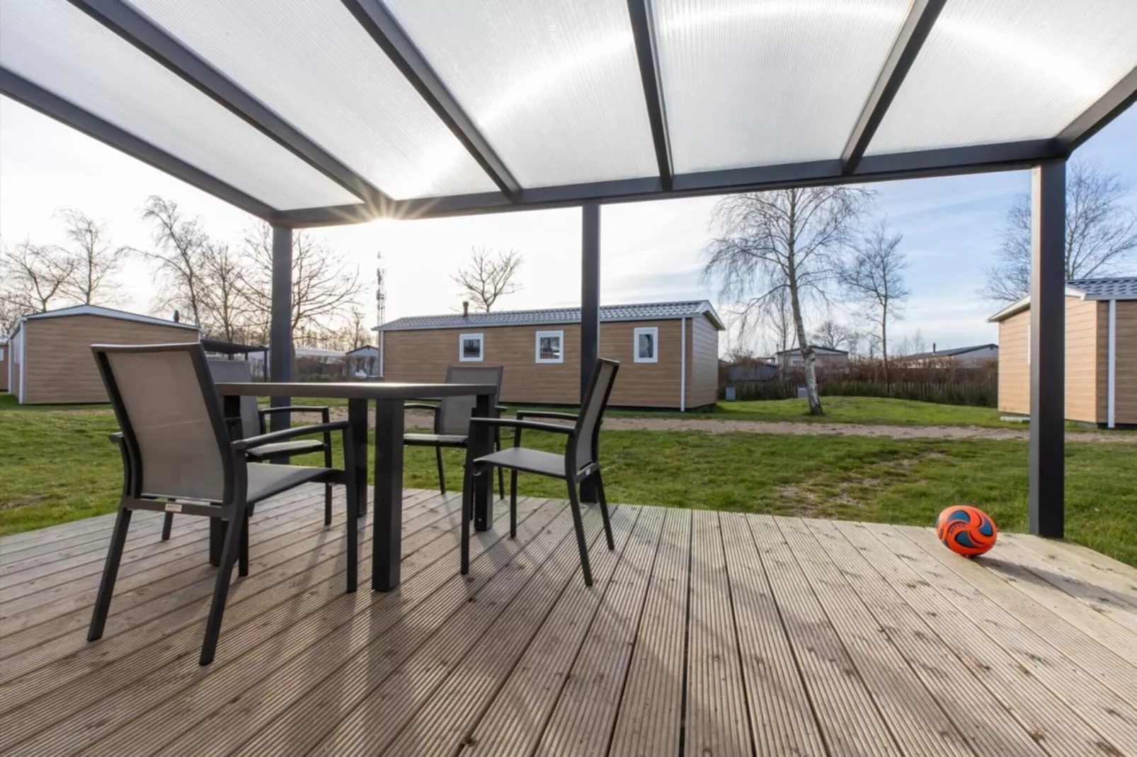 Chalet - Camping de Duinhoeve 'Bosdier'-View summer