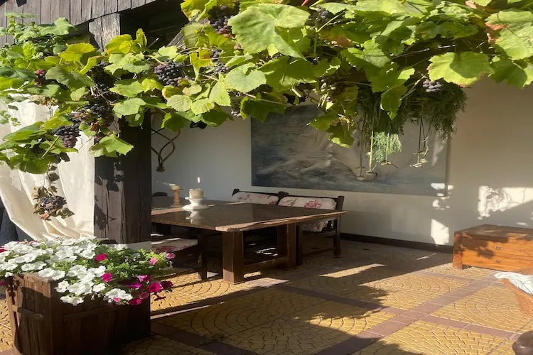 Dom wakacyjny z sauną i jacuzzi dla 2 osób Lubin-Terrace balcony