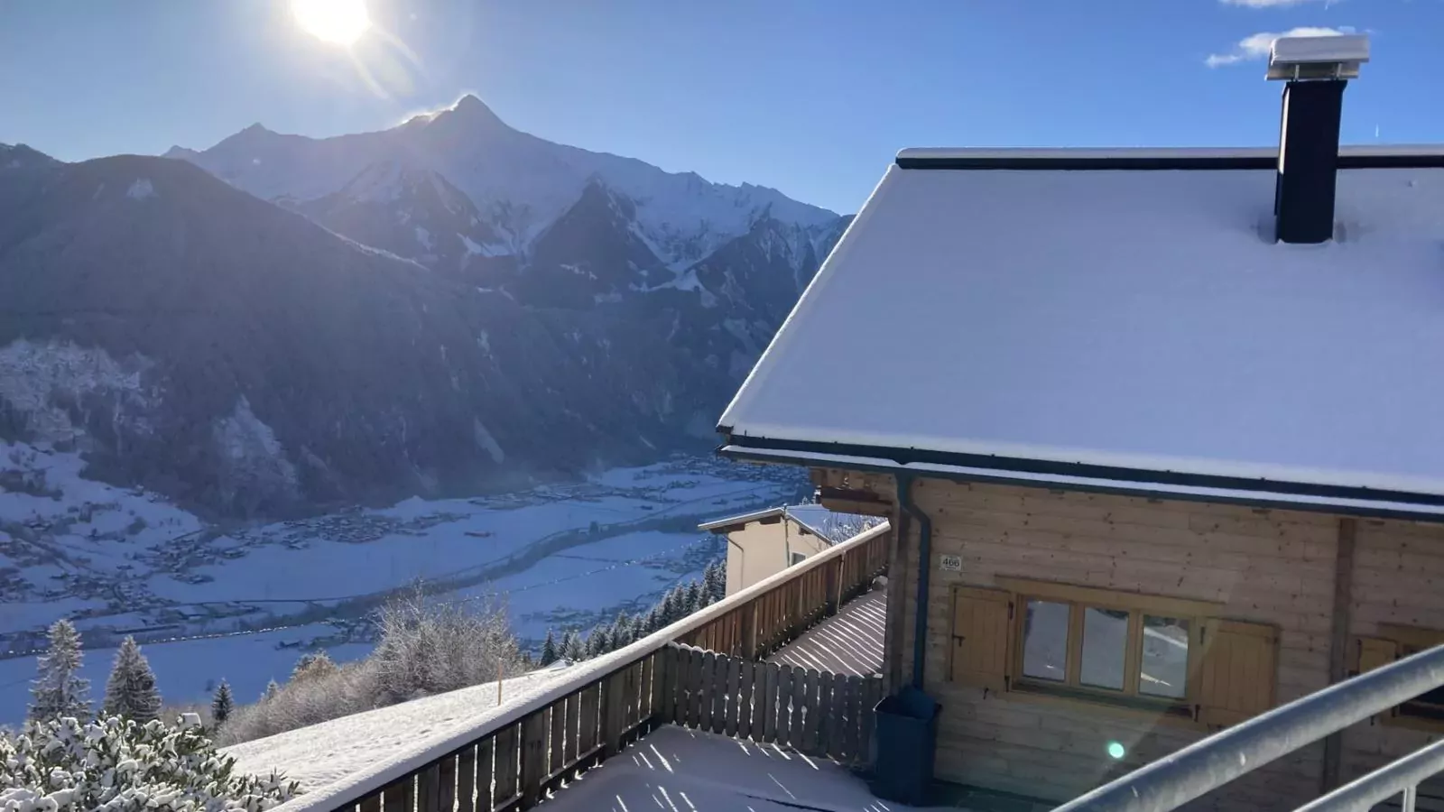 Bergsehnsucht-Aussicht Winter