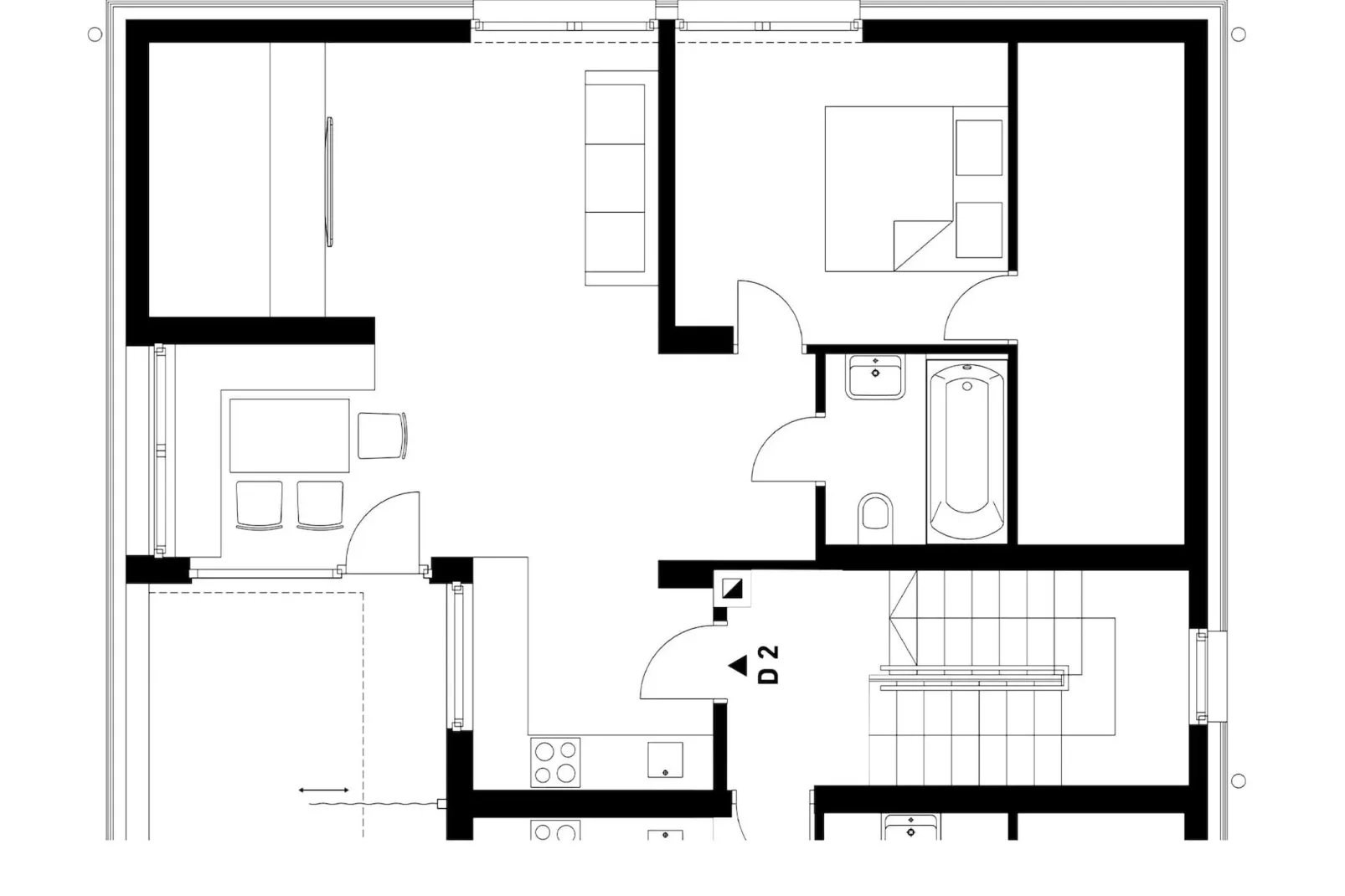 Naviser Hütte Wohnung Kirchdach 145-Floor plan