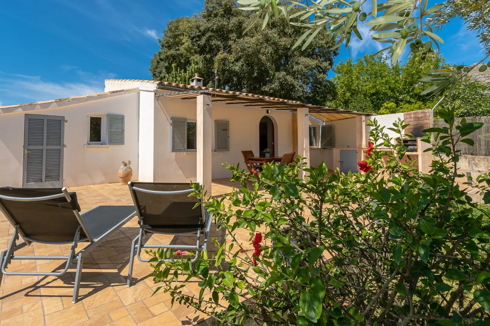 VILLA LES OLIVERES PETITES DE UN DORMITORIO-Gardens summer