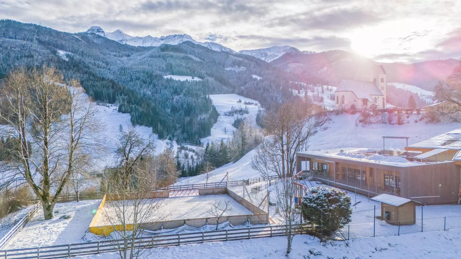 Sonnenhaus-Area winter 1km