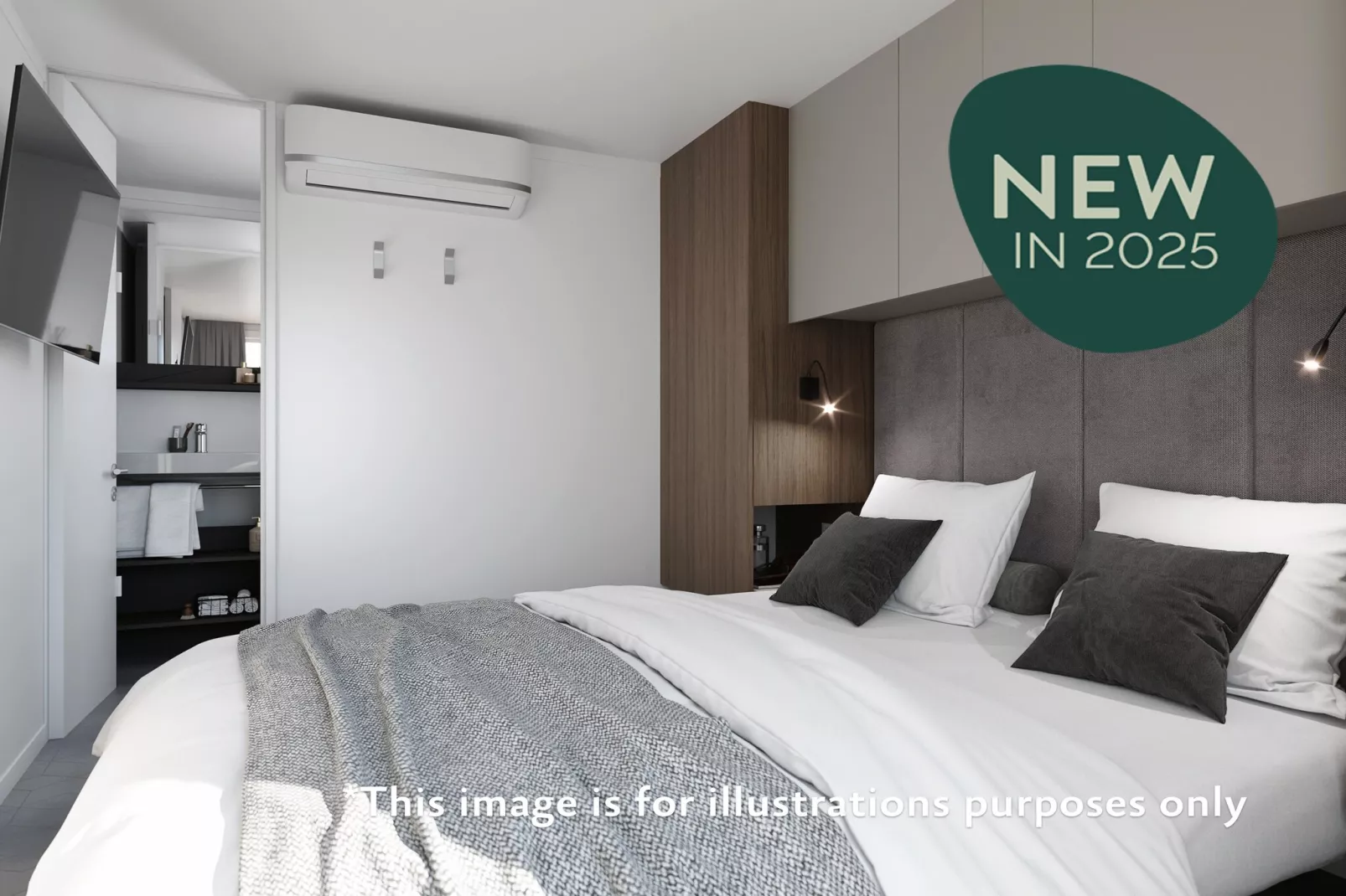 Aminess ATEA Camping Resort - Njivice - PREMIUM Holiday home 5 Pers 34m2-Bedroom