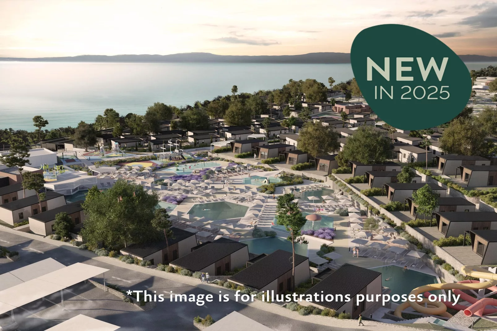 Aminess ATEA Camping Resort - Njivice - PREMIUM Holiday home 5 Pers 34m2-Areas summer 1km
