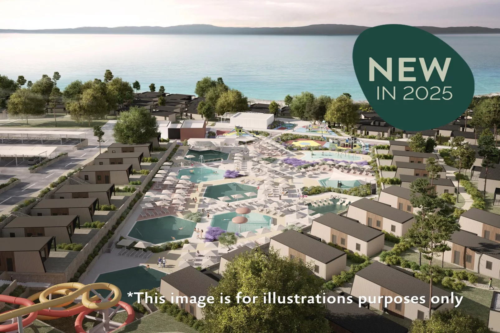 Aminess ATEA Camping Resort - Njivice - PREMIUM Holiday home 5 Pers 34m2-View