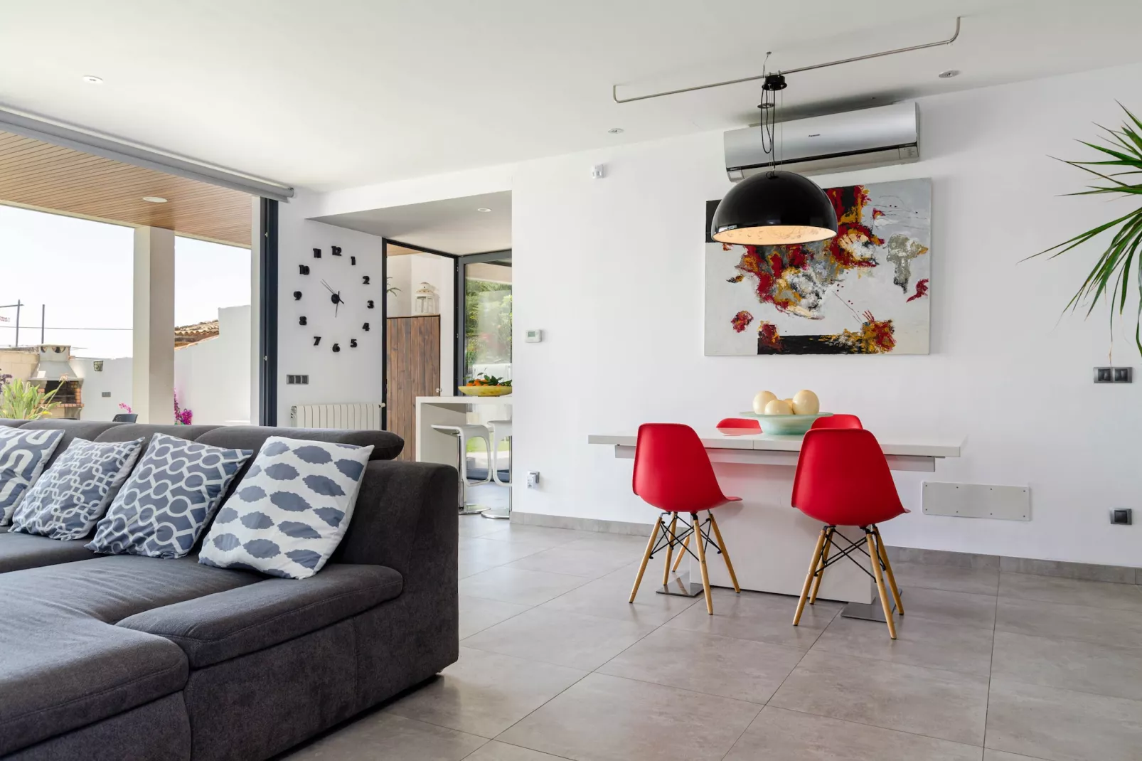 YourHouse Casa Llubi modern villa with pool-Living room