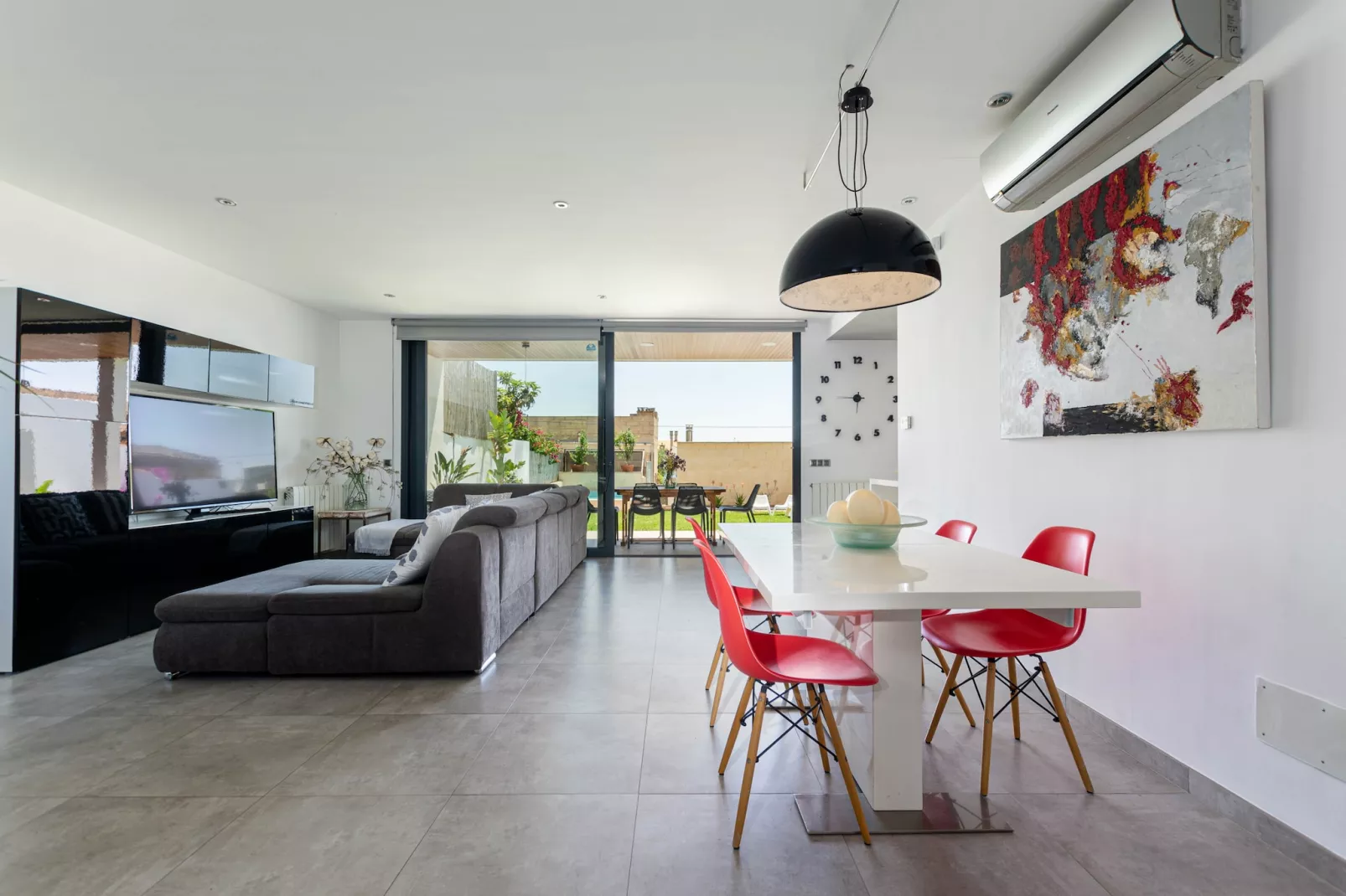 YourHouse Casa Llubi modern villa with pool-Living room