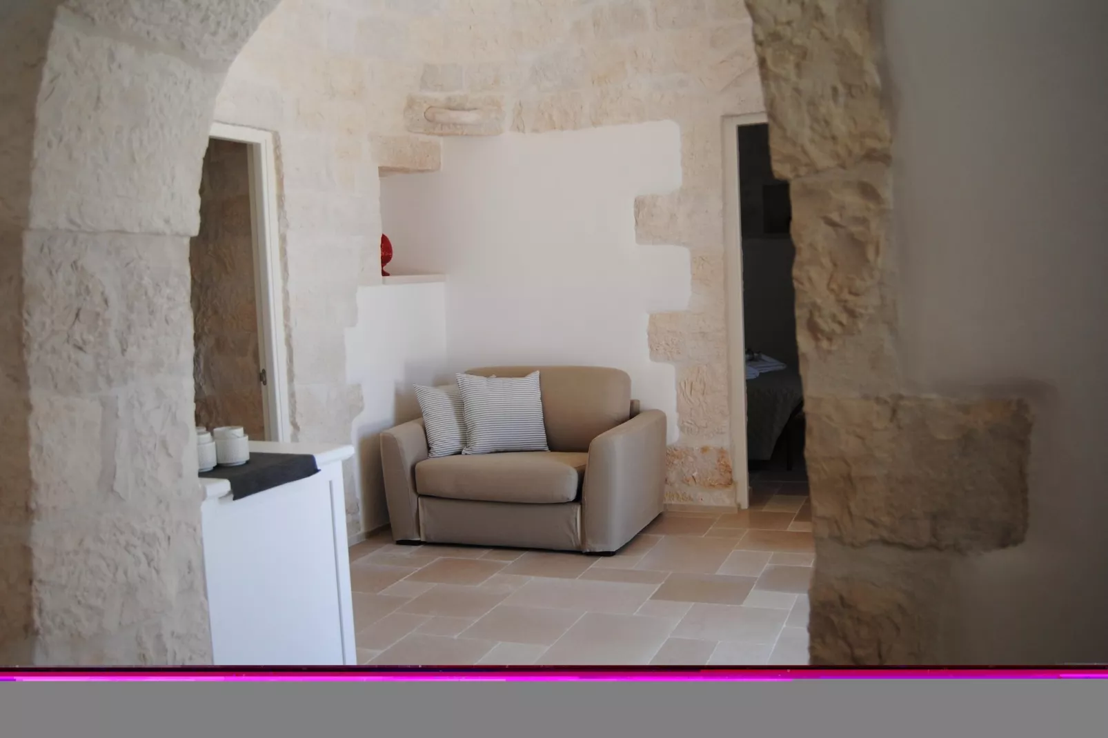 Trullo Rosa Ostuni-Living room
