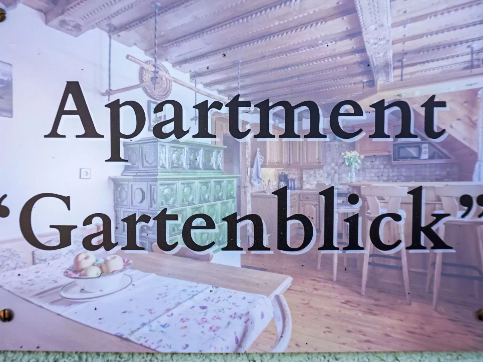 Ferienwohnung Gartenblick-Dedans